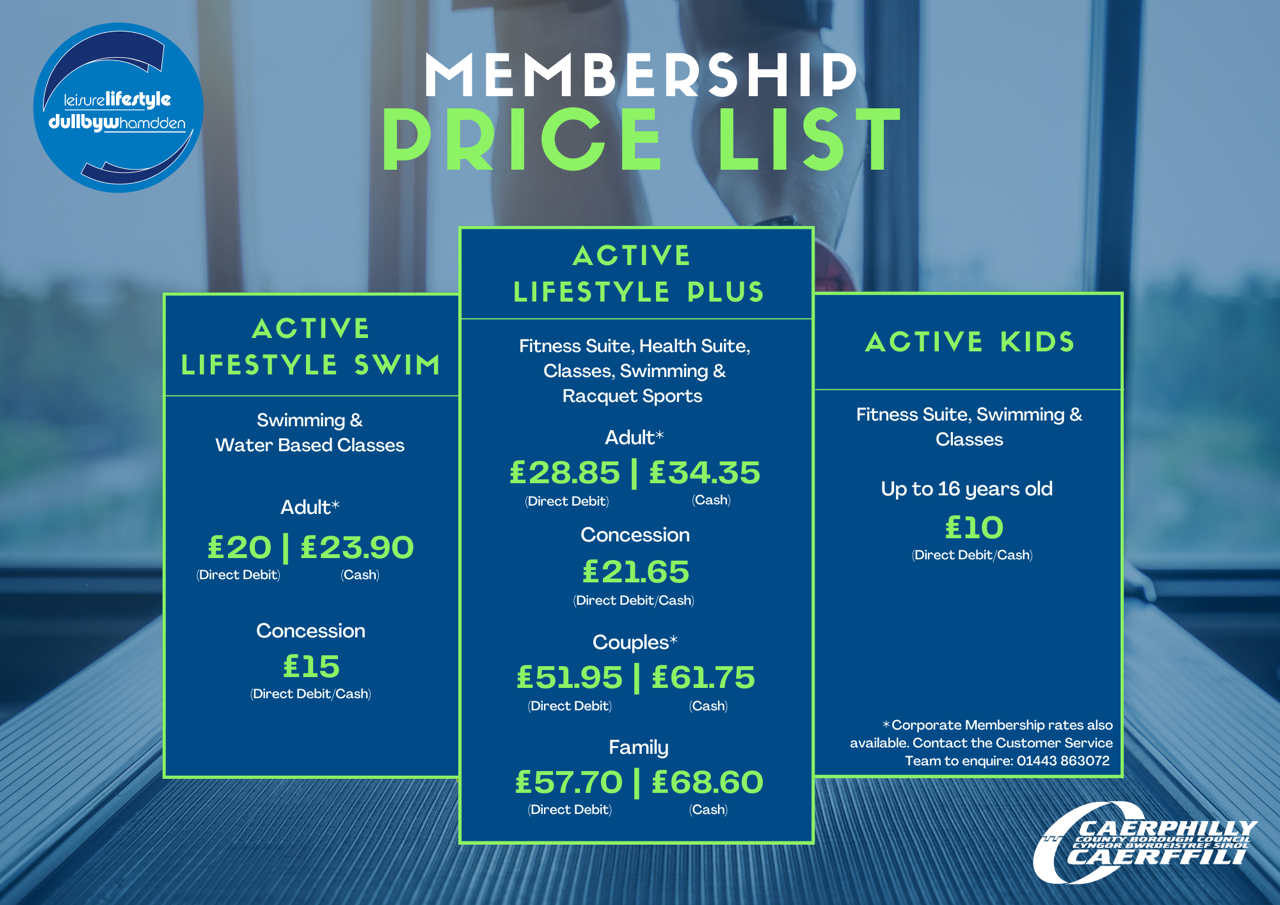 Memberships - Caerphilly Leisure Lifestyle Caerphilly Leisure