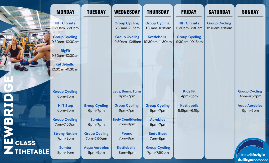 Newbridge Leisure Centre Class Timetable Caerphilly Leisure Lifestyle